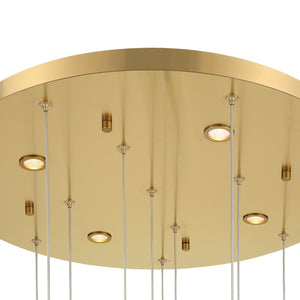 Norah 12-Light 24" Integrated LED Multi Drop Chandelier