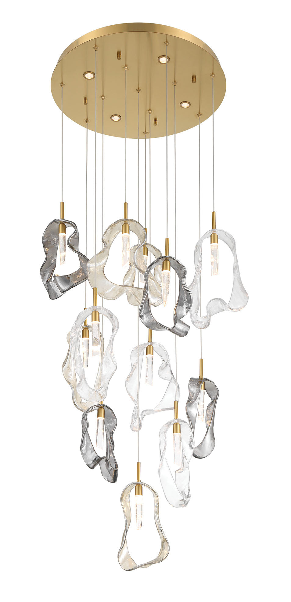 Norah 12-Light 24" Integrated LED Multi Drop Chandelier