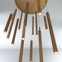 Santana 18-Light 24" Integrated LED Multi Drop Chandelier