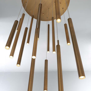 Santana 18-Light 24" Integrated LED Multi Drop Chandelier