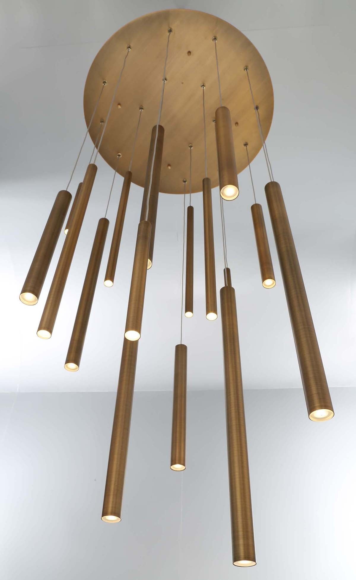 Santana 18-Light 24" Integrated LED Multi Drop Chandelier