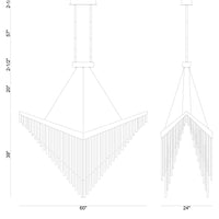 Vivien 60" Integrated LED Grand Chandelier