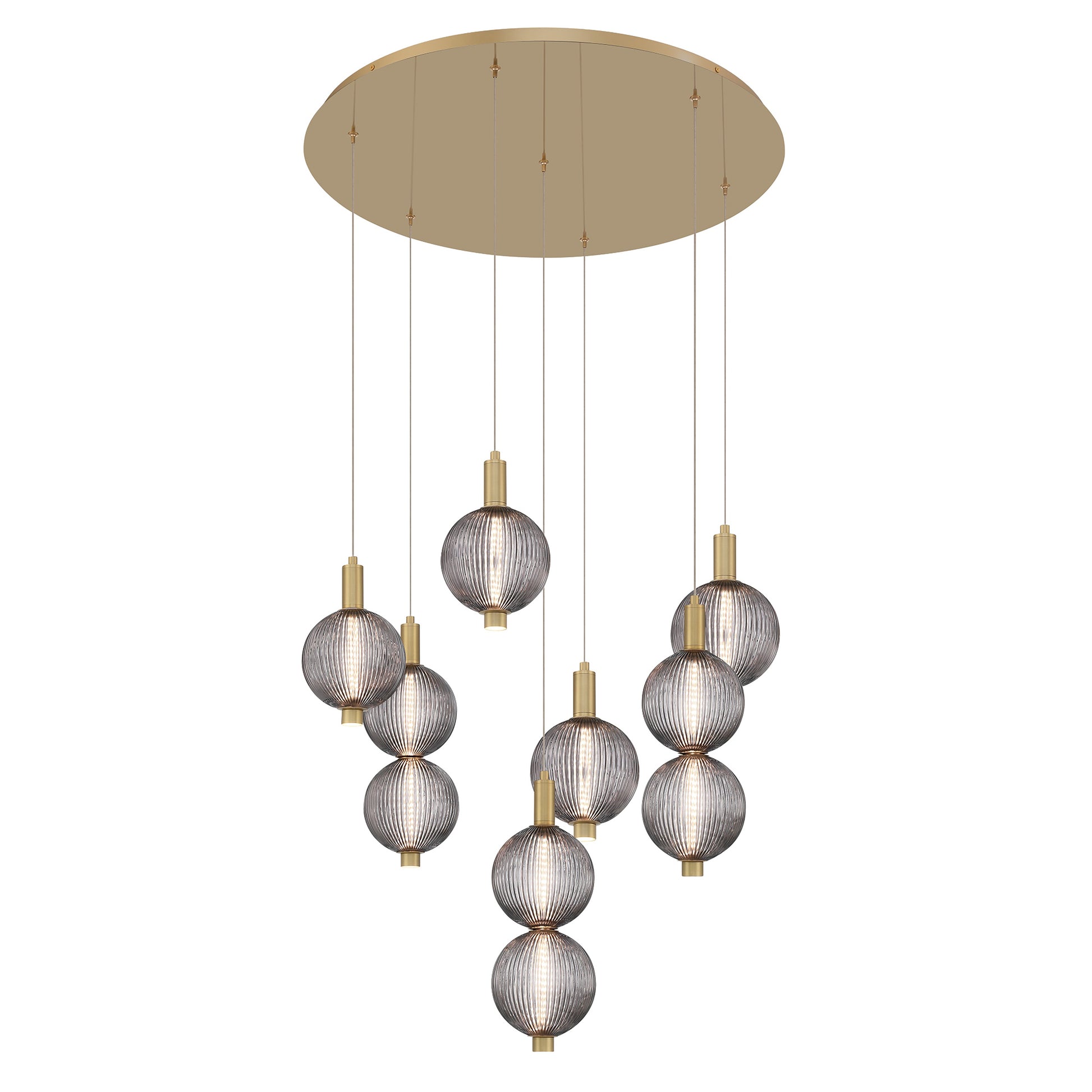 Palmas 7-Light 30" Integrated LED Multi Drop Chandelier
