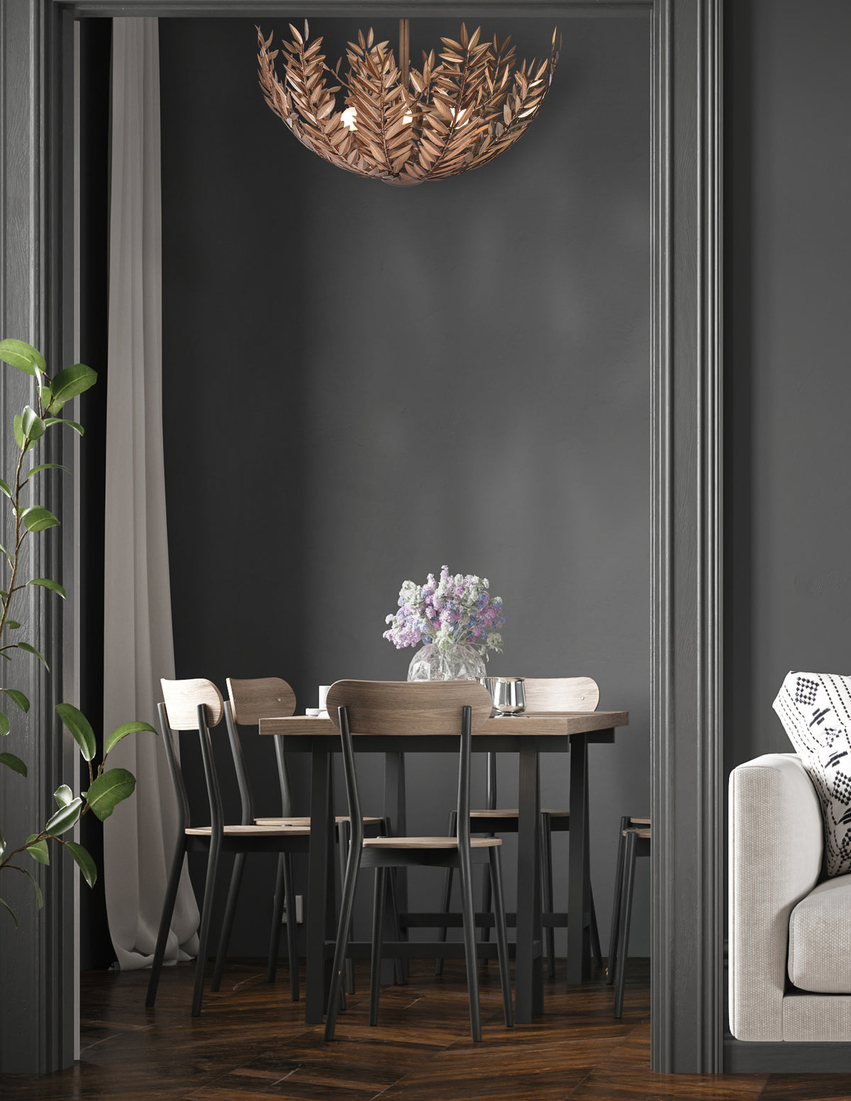 Jalore 3-Light 22" Semi-Flush Mount