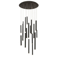 Santana 18-Light 24" Integrated LED Multi Drop Chandelier