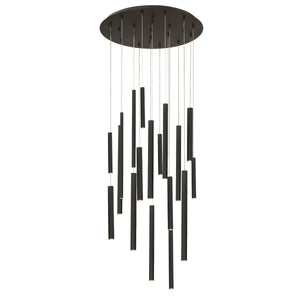 Santana 18-Light 24" Integrated LED Multi Drop Chandelier