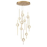 Barletta 10-Light 24" Integrated LED Multi Drop Chandelier