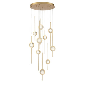 Barletta 10-Light 24" Integrated LED Multi Drop Chandelier