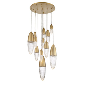 Ecrou 12-Light 30" Multi Drop Chandelier