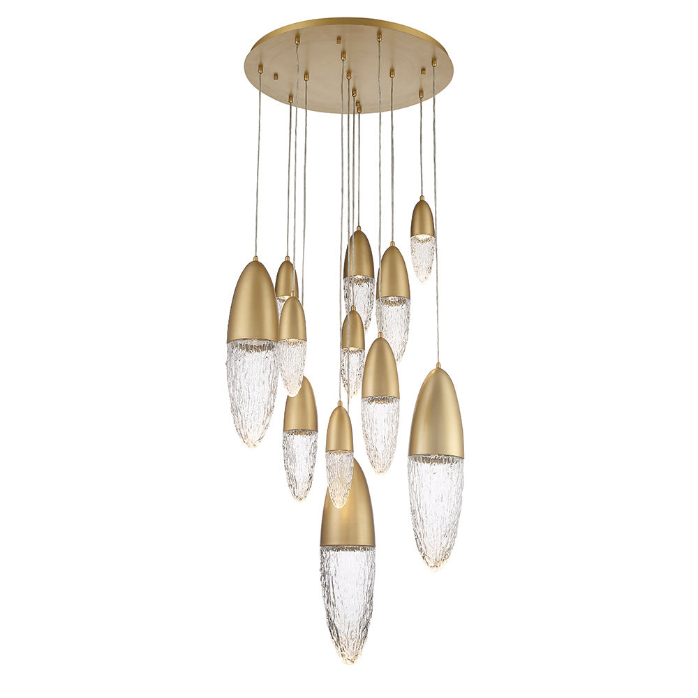 Ecrou 12-Light 30" Multi Drop Chandelier