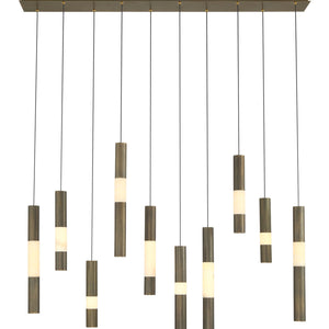 Ronda 10-Light 50" Integrated LED Linear Chandelier