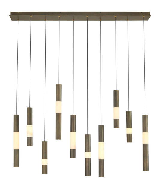 Ronda 10-Light 50" Integrated LED Linear Chandelier