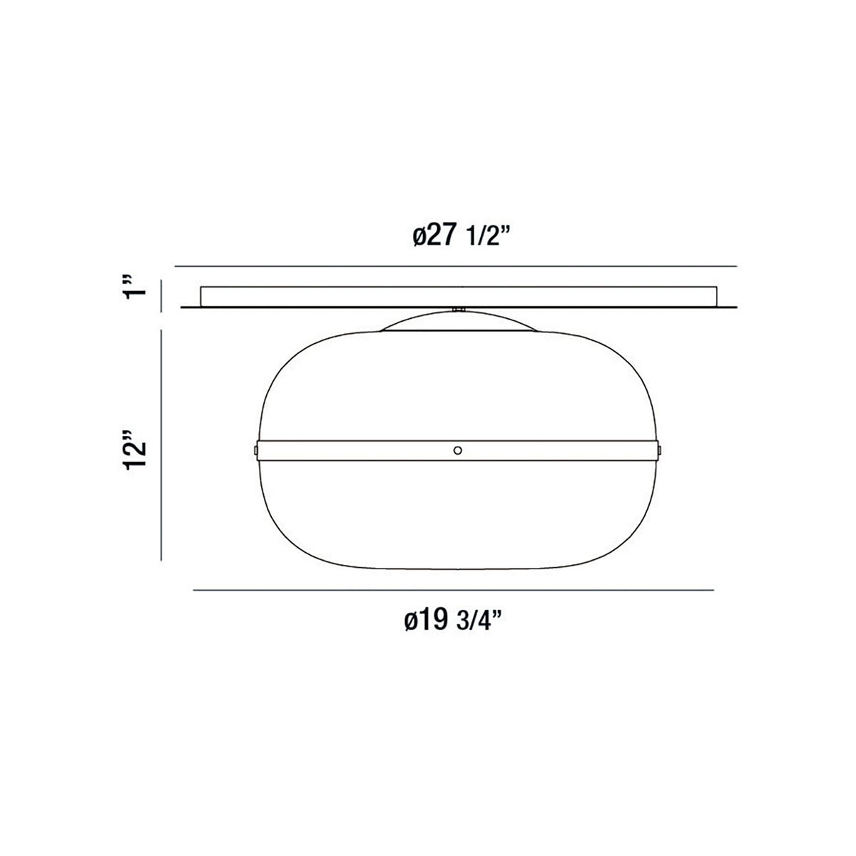 Nottingham 3-Light 20" Flush Mount