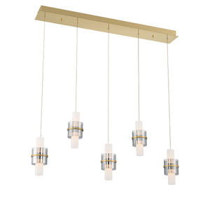 Rola 5-Light 42" Integrated LED Linear Chandelier