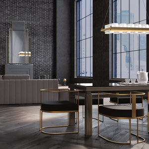 Bruco 35" Integrated LED Linear Chandelier