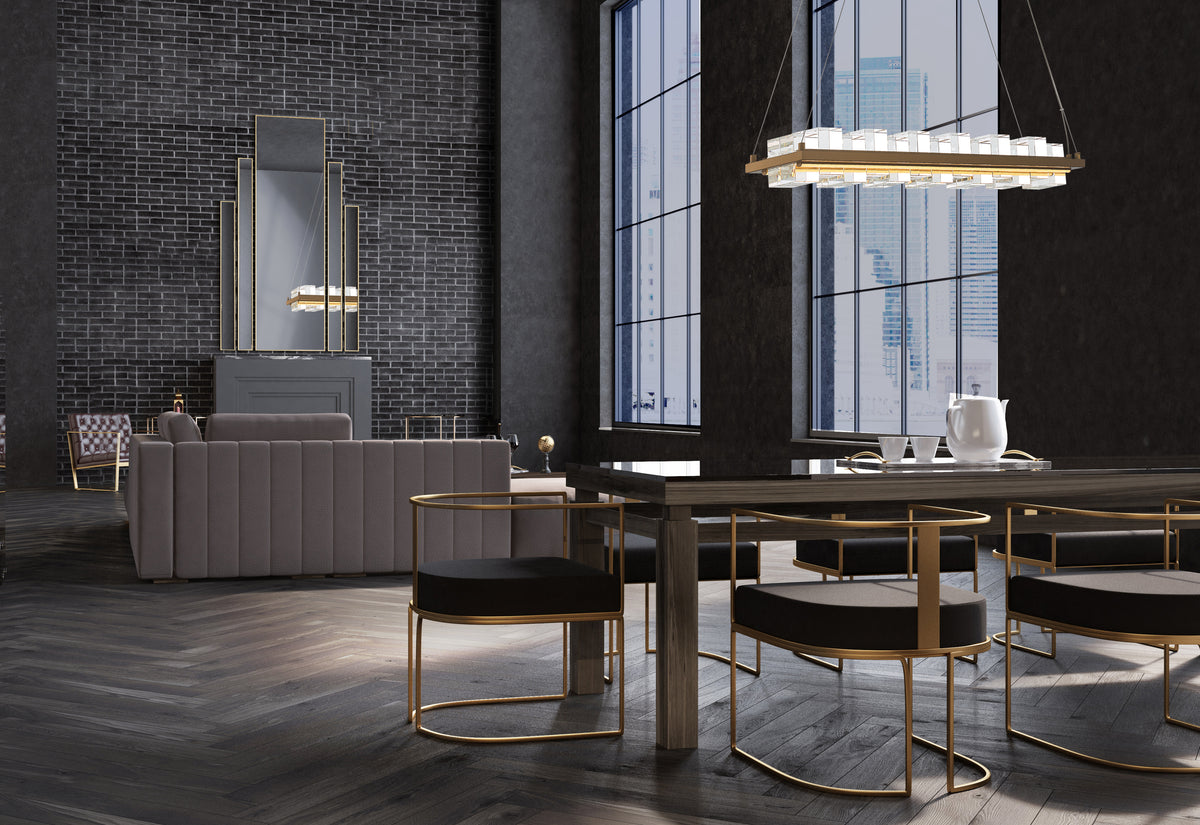 Bruco 35" Integrated LED Linear Chandelier