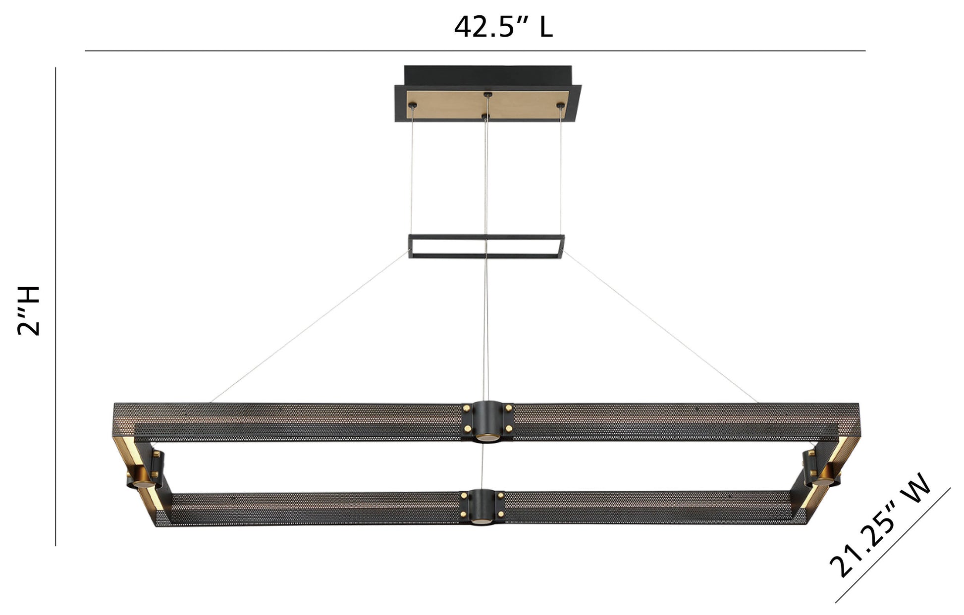 Admiral 43" Integrated LED Chandelier