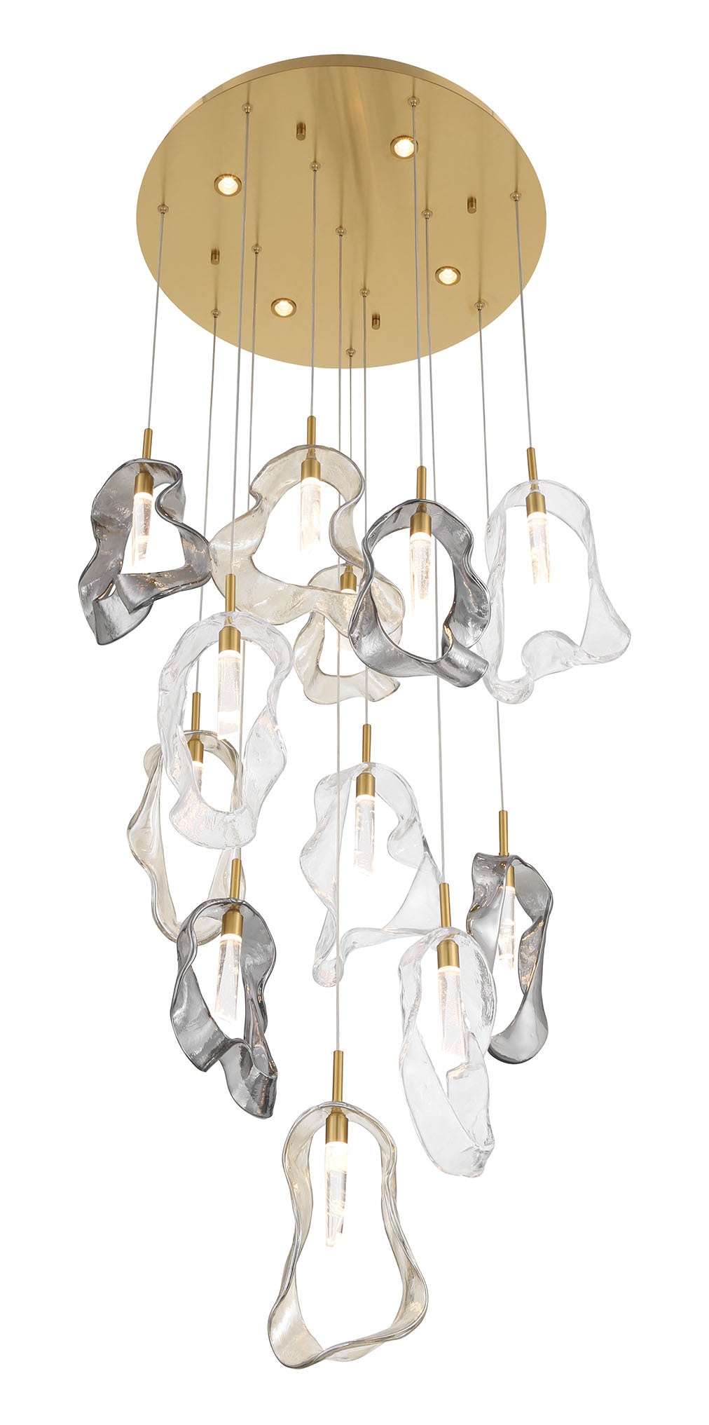 Norah 12-Light 24" Integrated LED Multi Drop Chandelier