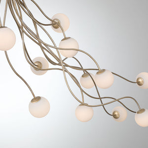 Athena 12-Light 59" Integrated LED Semi-Flush Mount