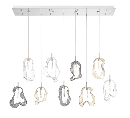 Norah 9-Light 51" Integrated LED Linear Chandelier