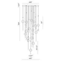 Barletta 16-Light 32" Integrated LED Grand Chandelier