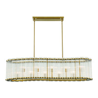 Glasbury 10-Light 52" Linear Chandelier