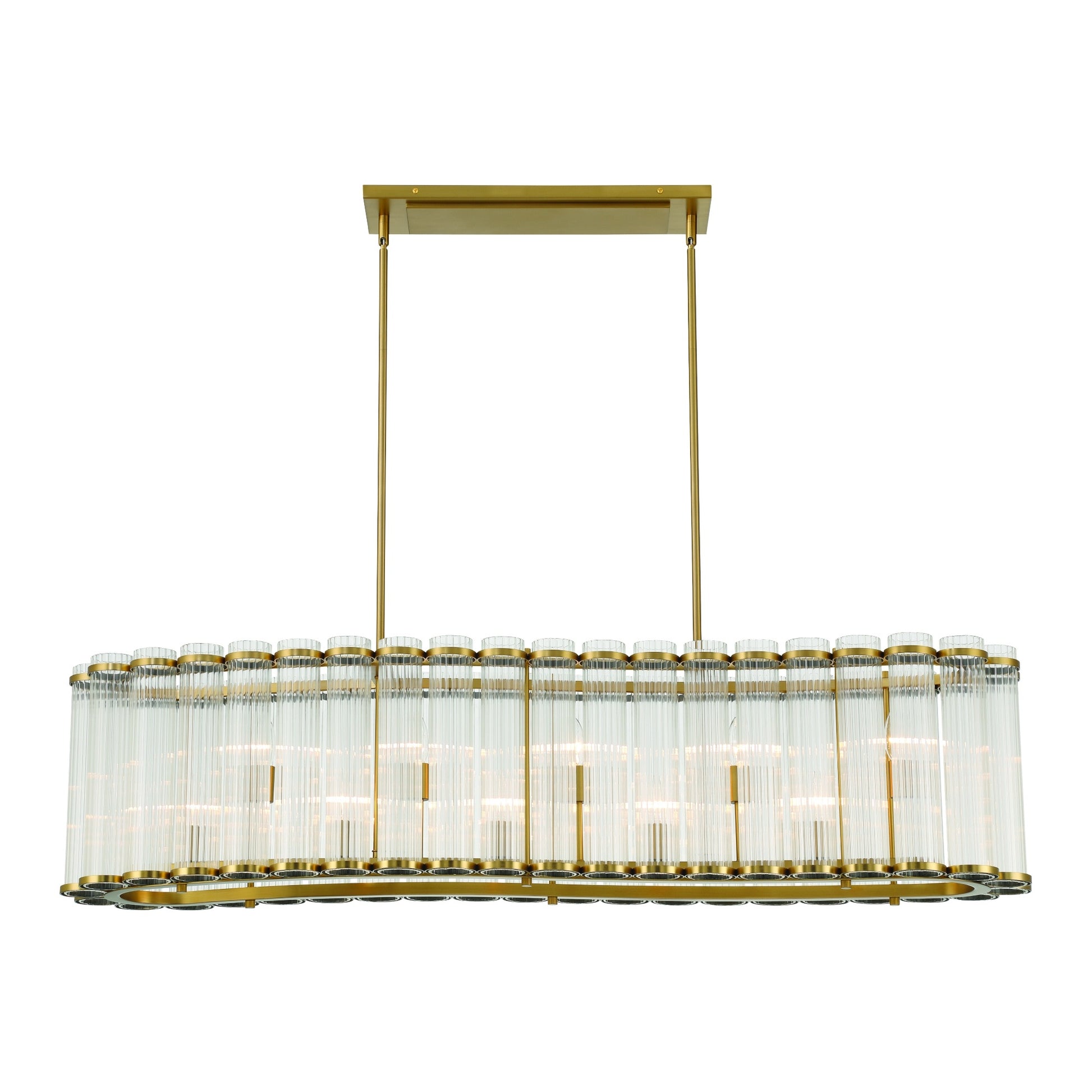 Glasbury 10-Light 52" Linear Chandelier