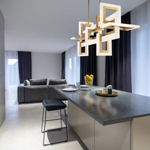 Inizio 55" Integrated LED Linear Chandelier