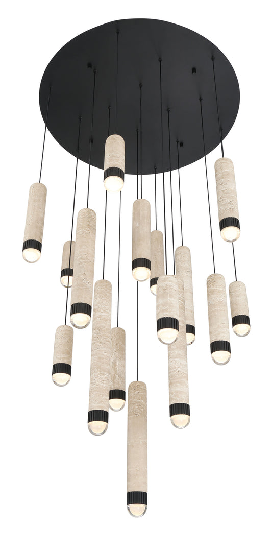 Cambre 16-Light 32" Integrated LED Multi Drop Chandelier