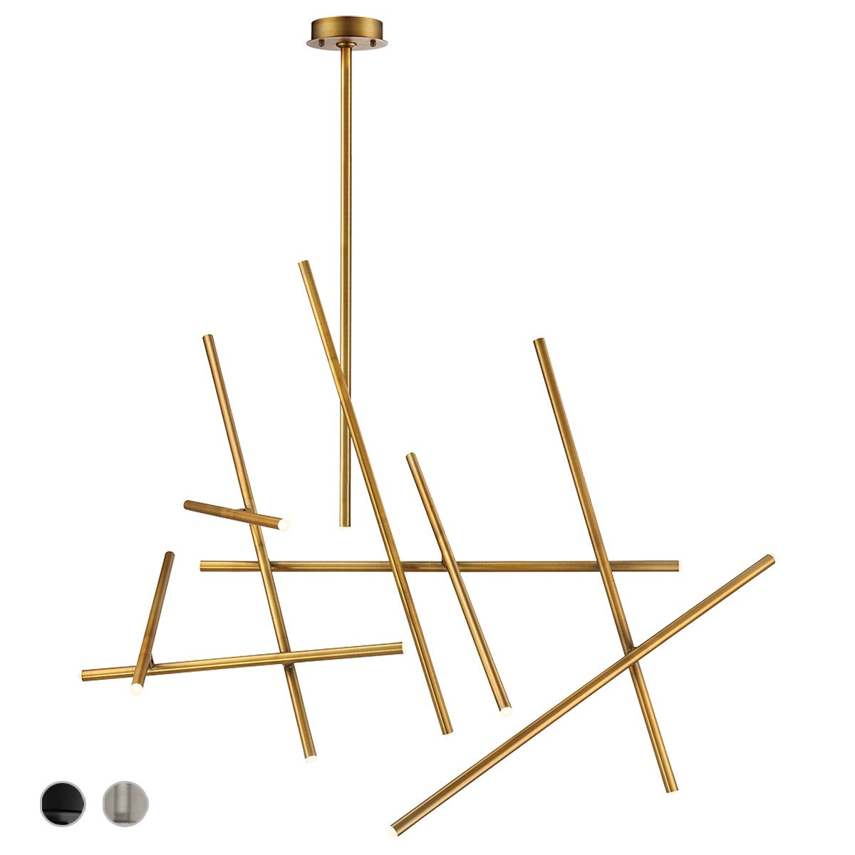 Crossroads 18-Light 59" Integrated LED Grand Chandelier