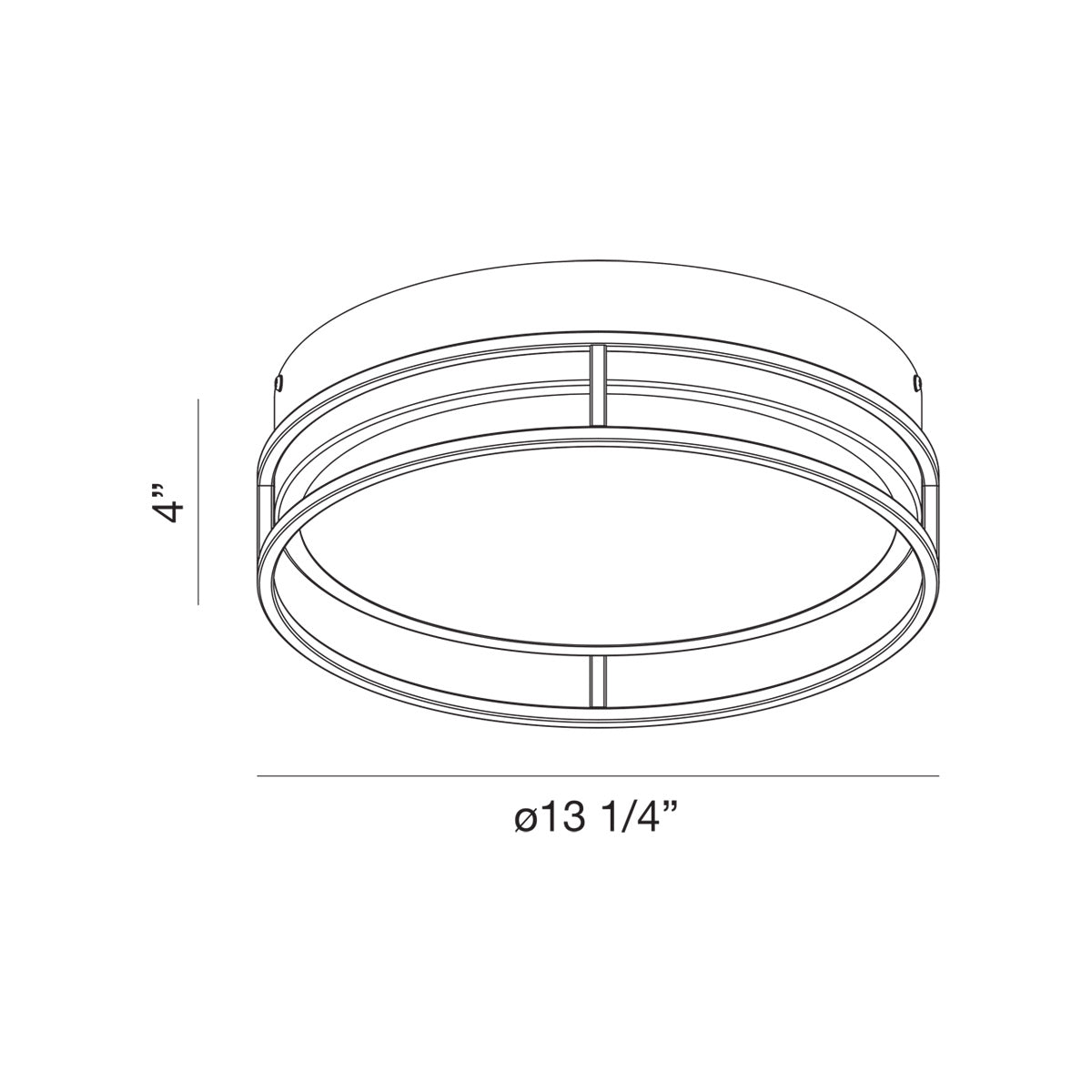 Grafice 13" Integrated LED Flush Mount