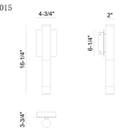 Ronda 16" Integrated LED Wall Sconce