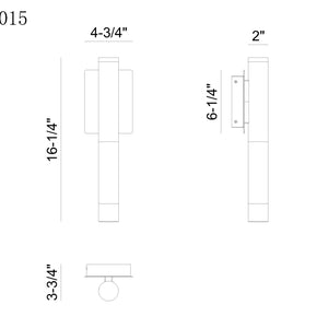 Ronda 16" Integrated LED Wall Sconce