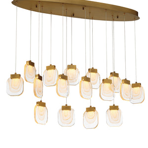 Paget 16-Light 44" Integrated LED Multi Drop Chandelier