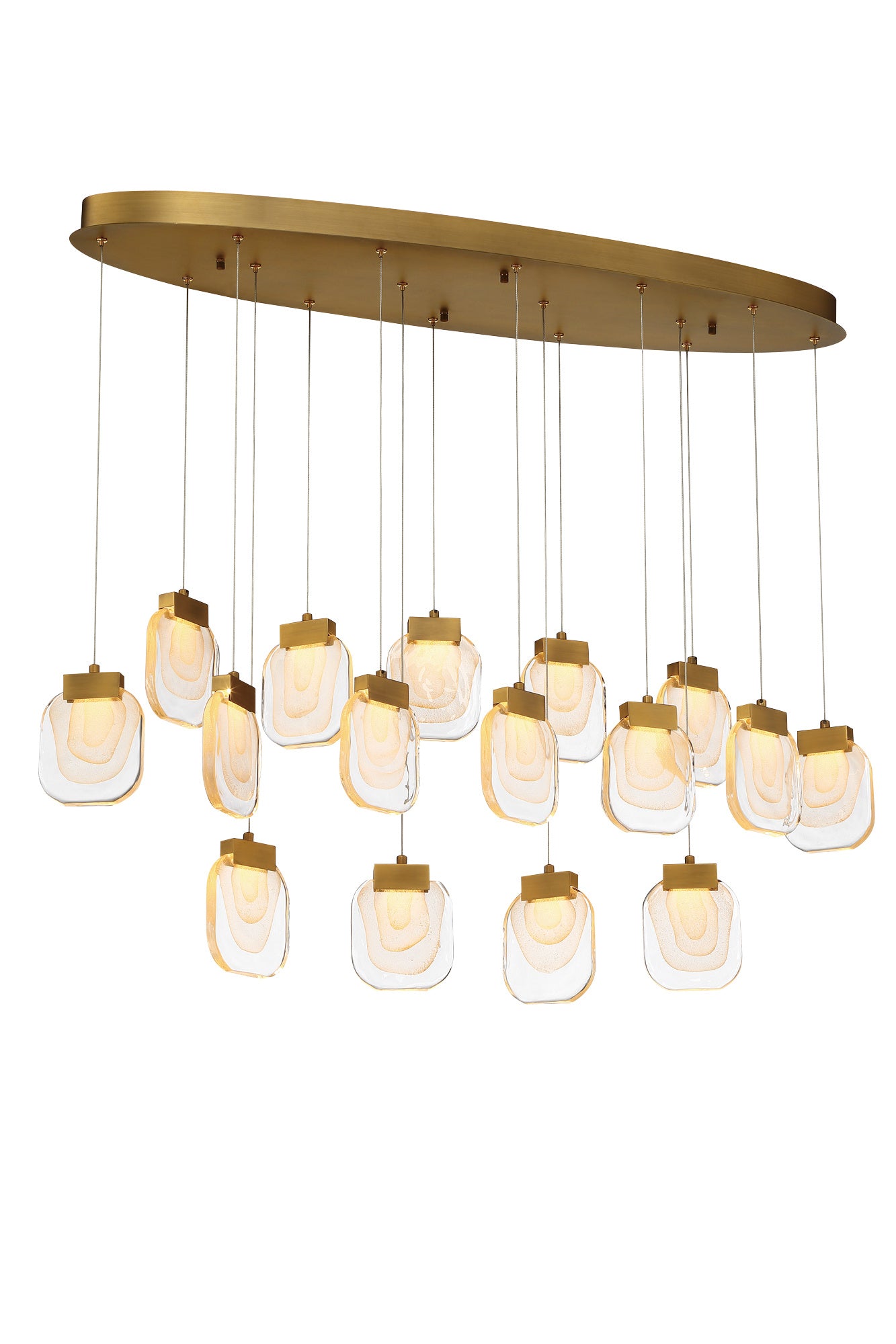 Paget 16-Light 44" Integrated LED Multi Drop Chandelier