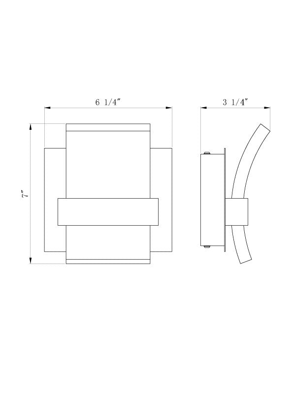 Cambridge 7" Integrated LED Vanity