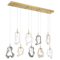 Norah 9-Light 51" Integrated LED Linear Chandelier