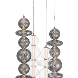 Atomo 4-Light 50" Integrated LED Multi Drop Chandelier