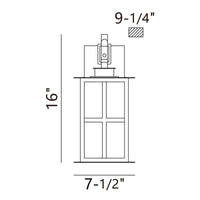 Greyson 16" Integrated LED Outdoor Wall Lantern