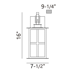 Greyson 16" Integrated LED Outdoor Wall Lantern