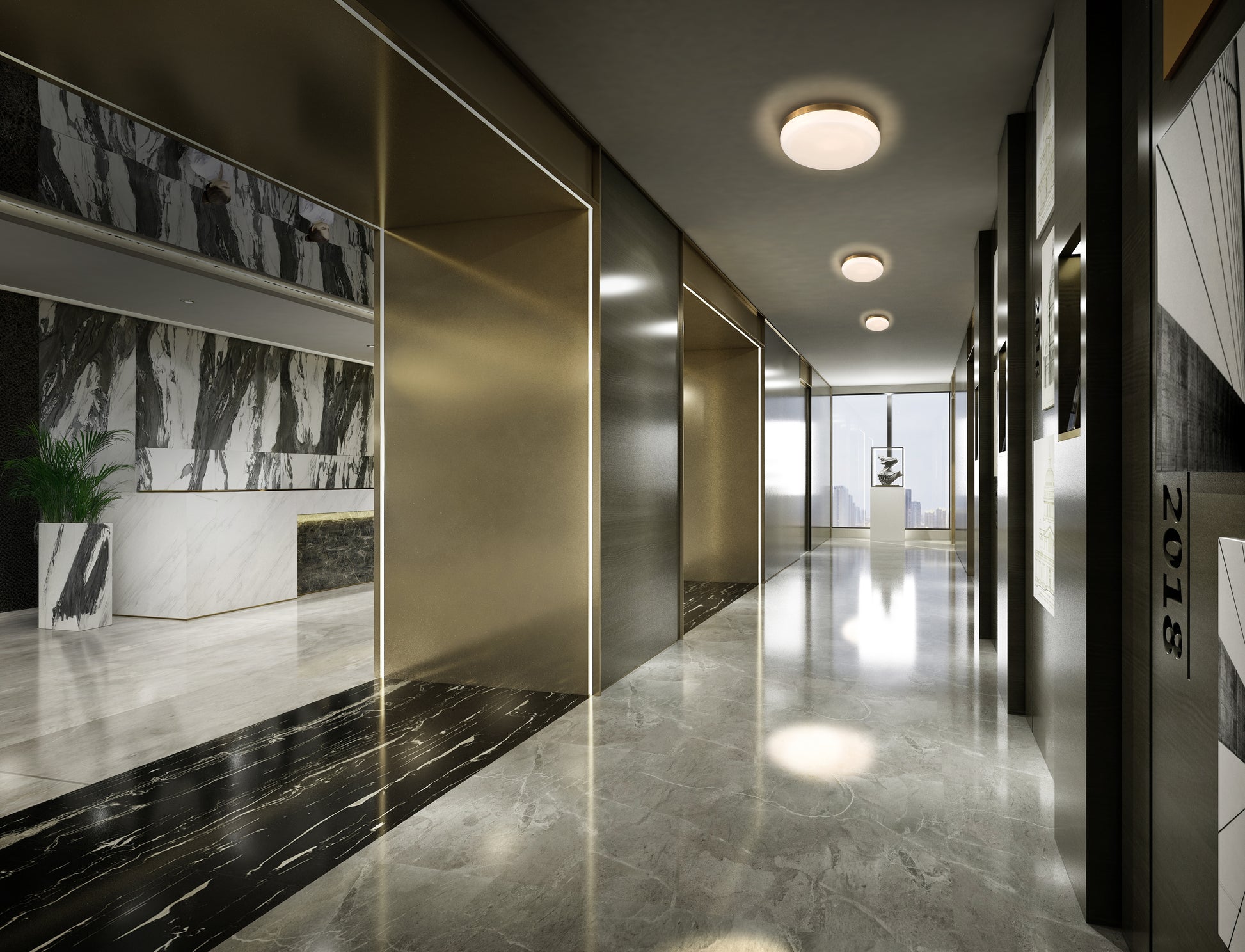 Harwel 18" Integrated LED Flush Mount