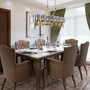Decato 7-Light 57" Linear Chandelier