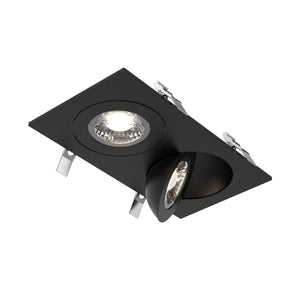 Pivot Double 4" Flat Recessed LED Gimbal 5CCT