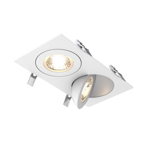 Pivot Double 4" Flat Recessed LED Gimbal 5CCT