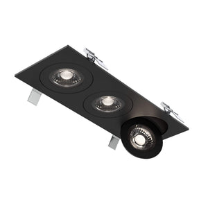 Pivot Triple 4" Flat Recessed LED Gimbal 5CCT