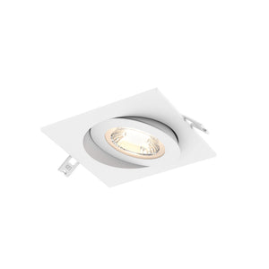 Pivot 4" Square Flat LED Recessed Gimbal 5CCT