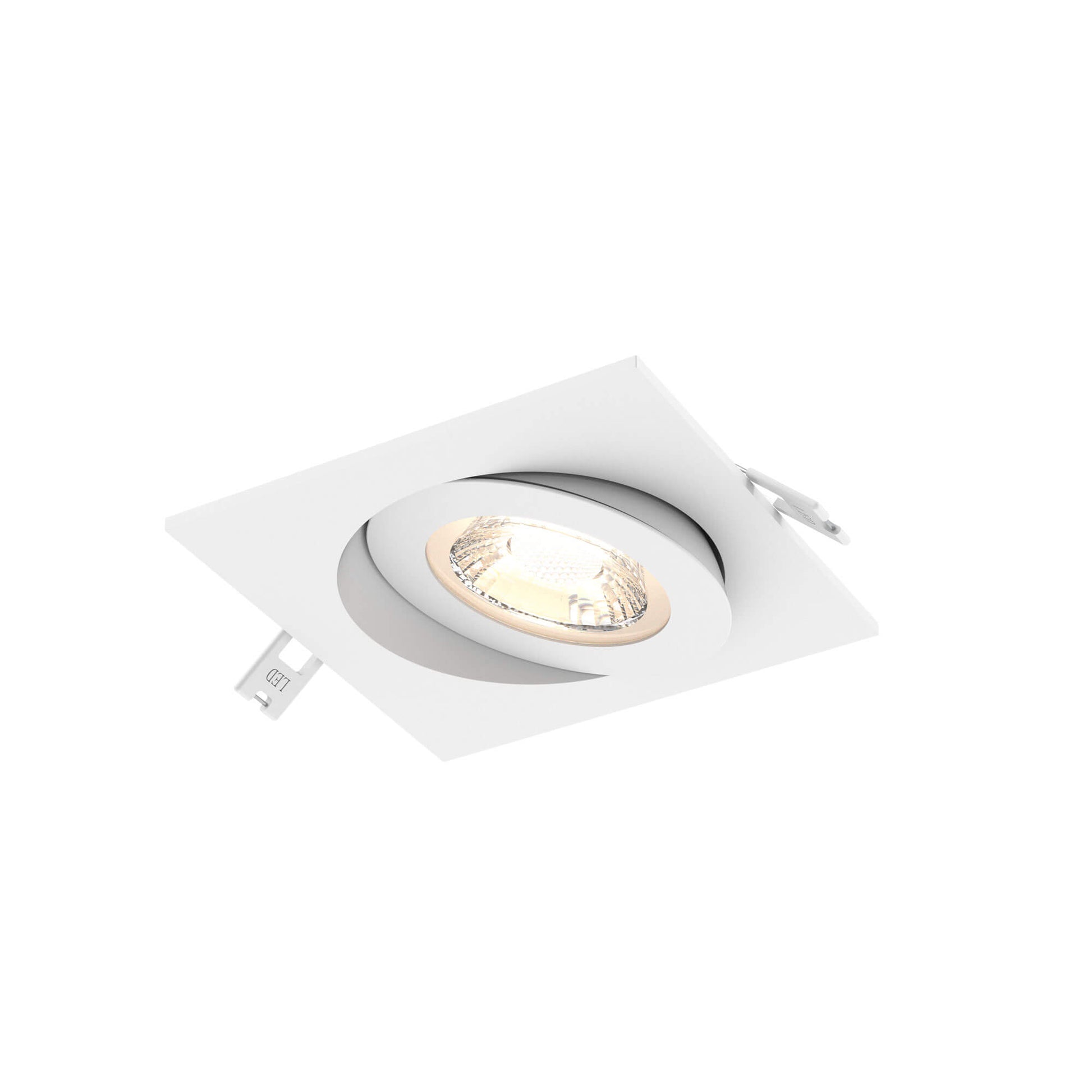 Pivot 4" Square Flat LED Recessed Gimbal 5CCT