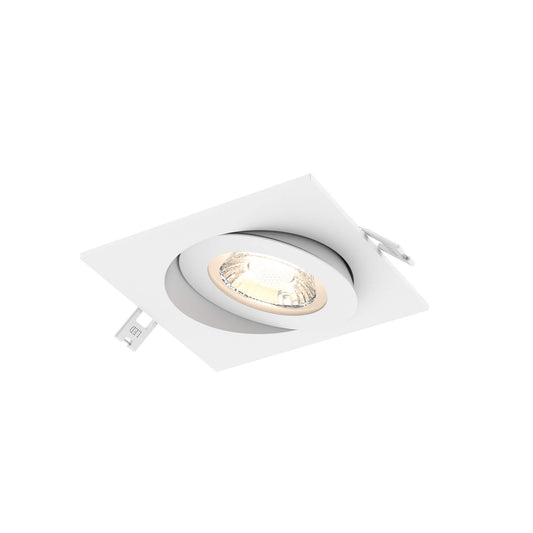 Pivot 4" Square Flat LED Recessed Gimbal 5CCT