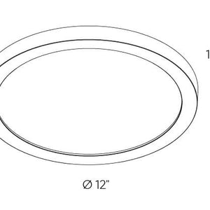 Prime 12in Coastal-Rated Flush Mount