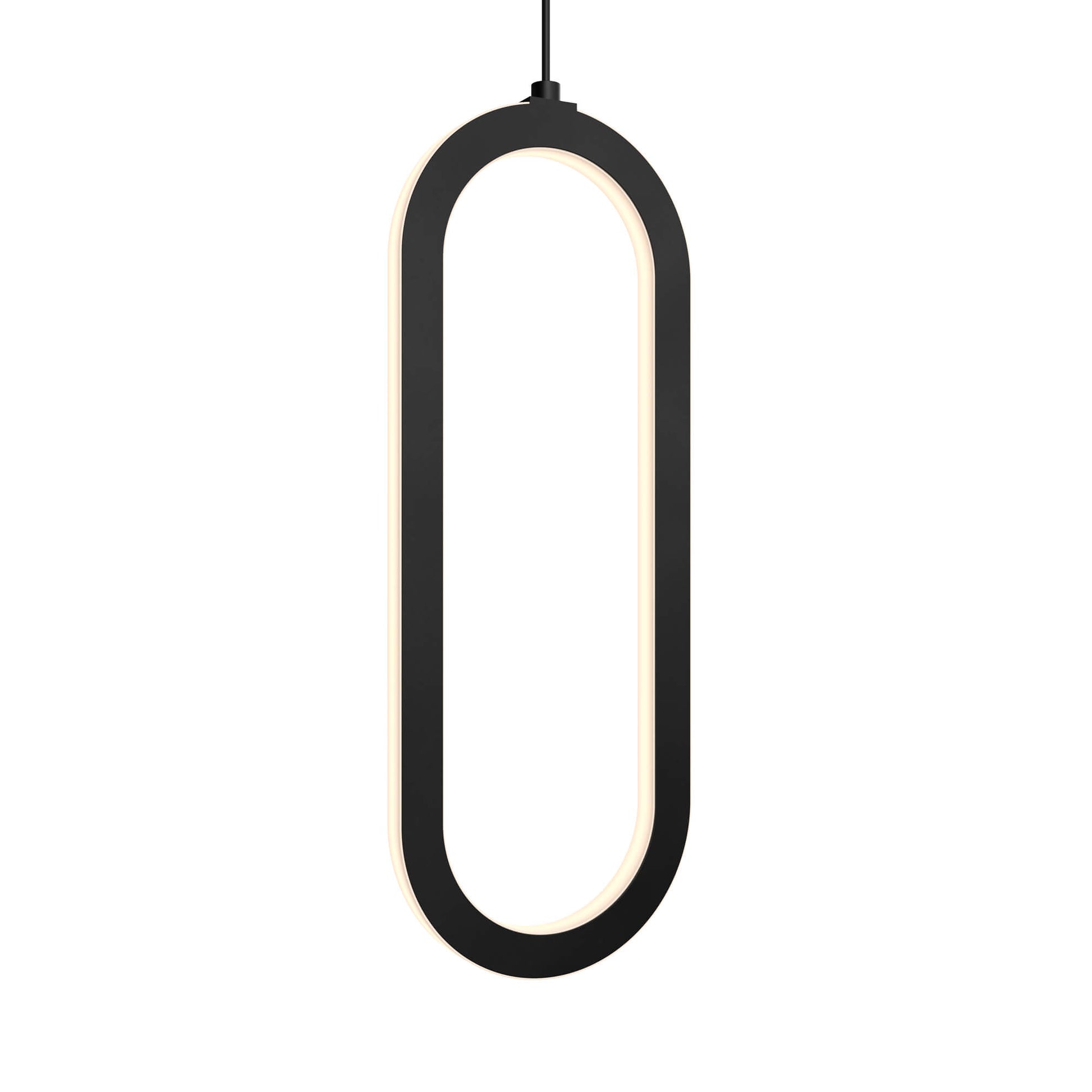 Atom Single Vertical Oblong Pendant 16''